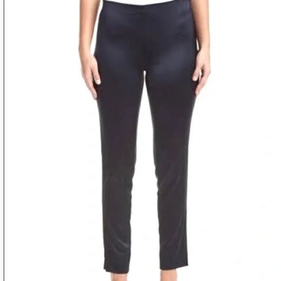 Sara Campbell Gray Charcoal Satin Audrey Pants Size 10 - Picture 1 of 8